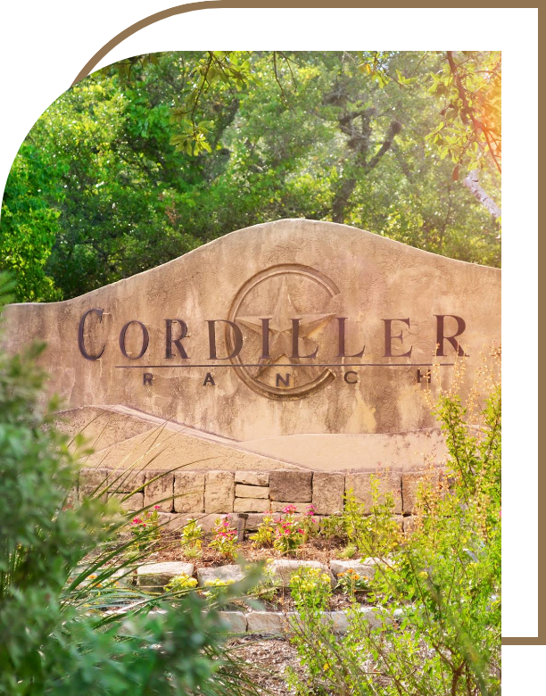 A Sign for Cordillera Ranch in Boerne, TX