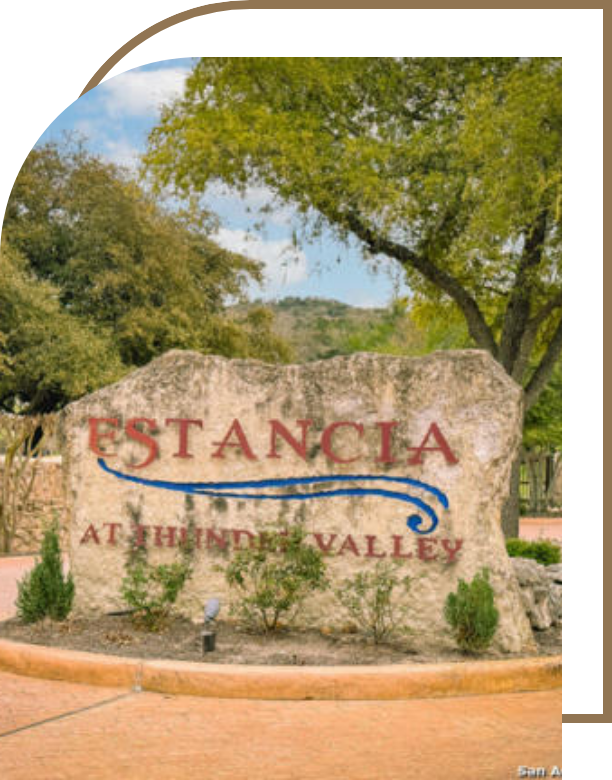 Estancia community sign located in Boerne, TX