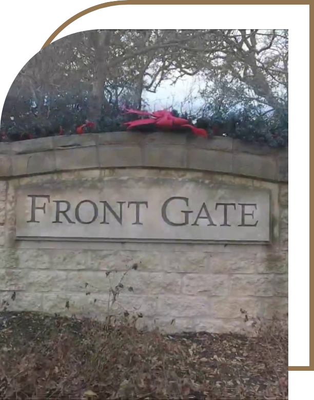 Front Gate community sign located in Boerne, TX