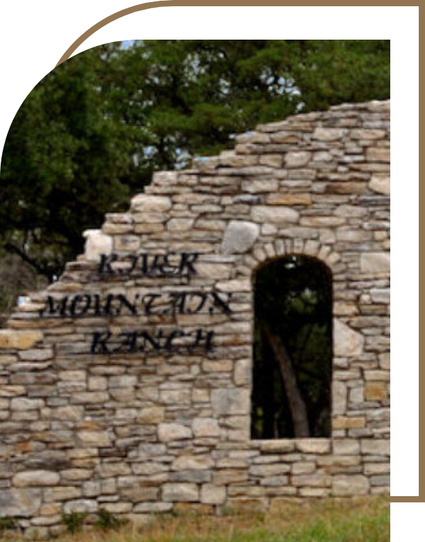 River Mountain Ranch Community Sign Located in Boerne, TX